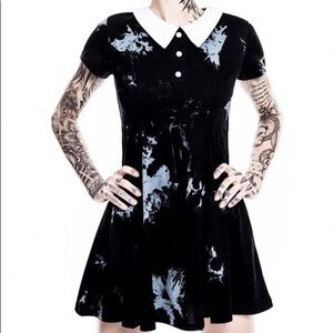 Killstar Dye Fast Black & Gray Dress XS